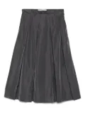 Tela pleated midi skirt - Grey