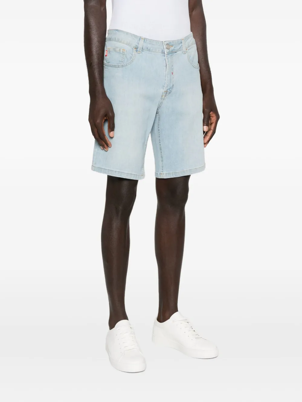 Manuel Ritz Denim shorts met zakken Blauw