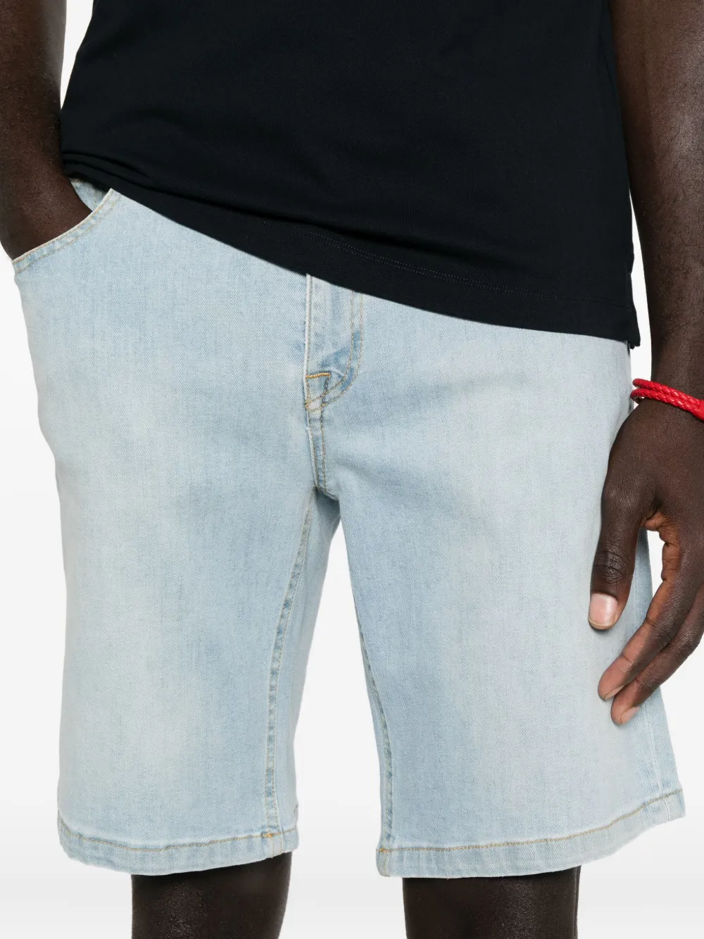 Manuel Ritz Denim shorts met zakken Blauw