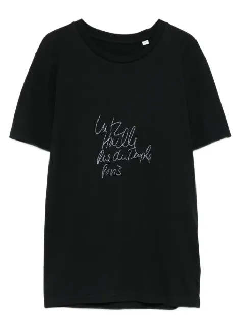 Lutz Huelle script T-shirt