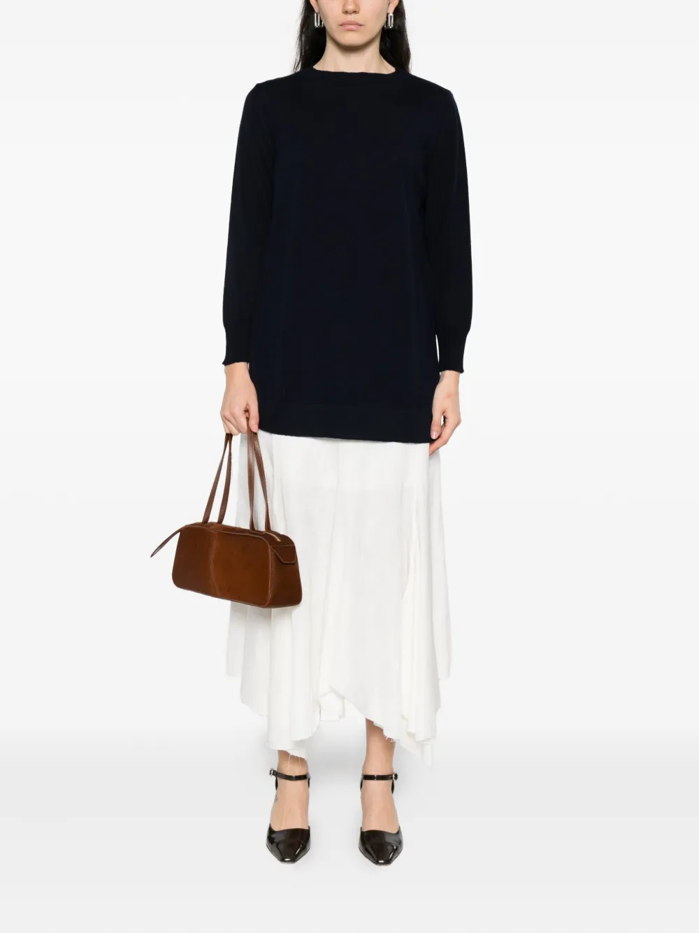 Intrecci round-neck wool sweater | Knitted Sweaters | Image 2