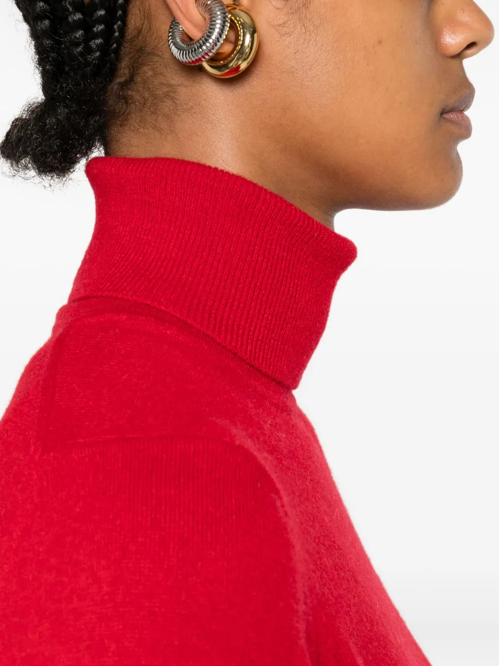 Daniele Fiesoli turtleneck long-sleeve sweater Rood