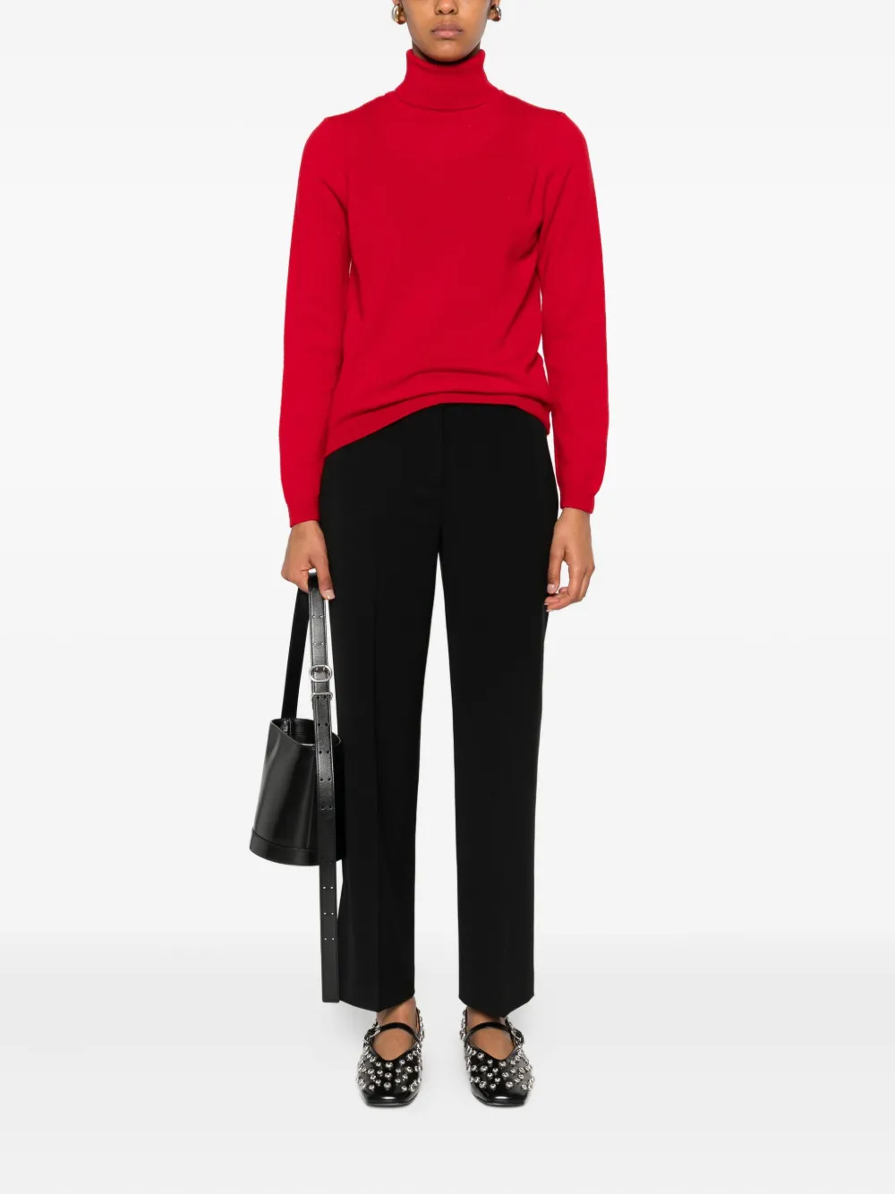 Daniele Fiesoli turtleneck long-sleeve sweater Rood