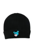 INBETWEENERS embroidered-bear beanie - Black