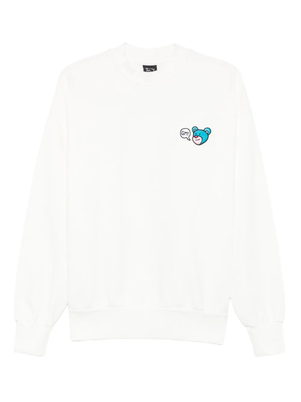 INBETWEENERS bear-embroidered sweatshirt | Neutrals | Image 1