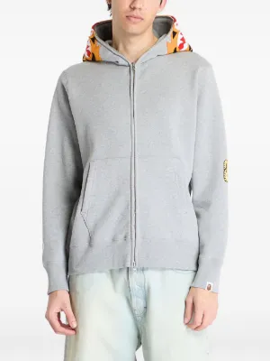A BATHING APE® ジップアップ パーカー | グレー | FARFETCH JP