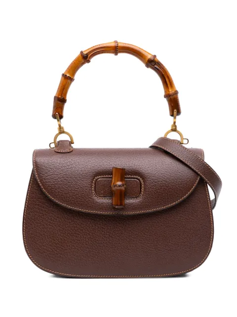 Gucci Pre-Owned 20th Century Calfskin Bamboo Night satchel