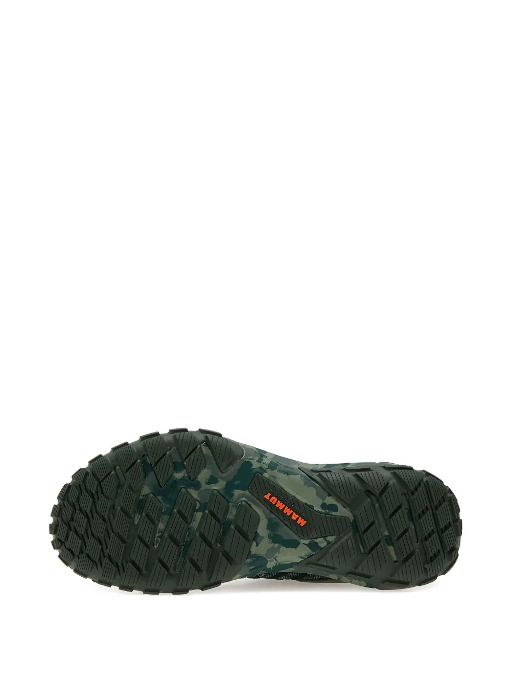 Mammut Hueco Knit II Low sneakers met camouflageprint Groen