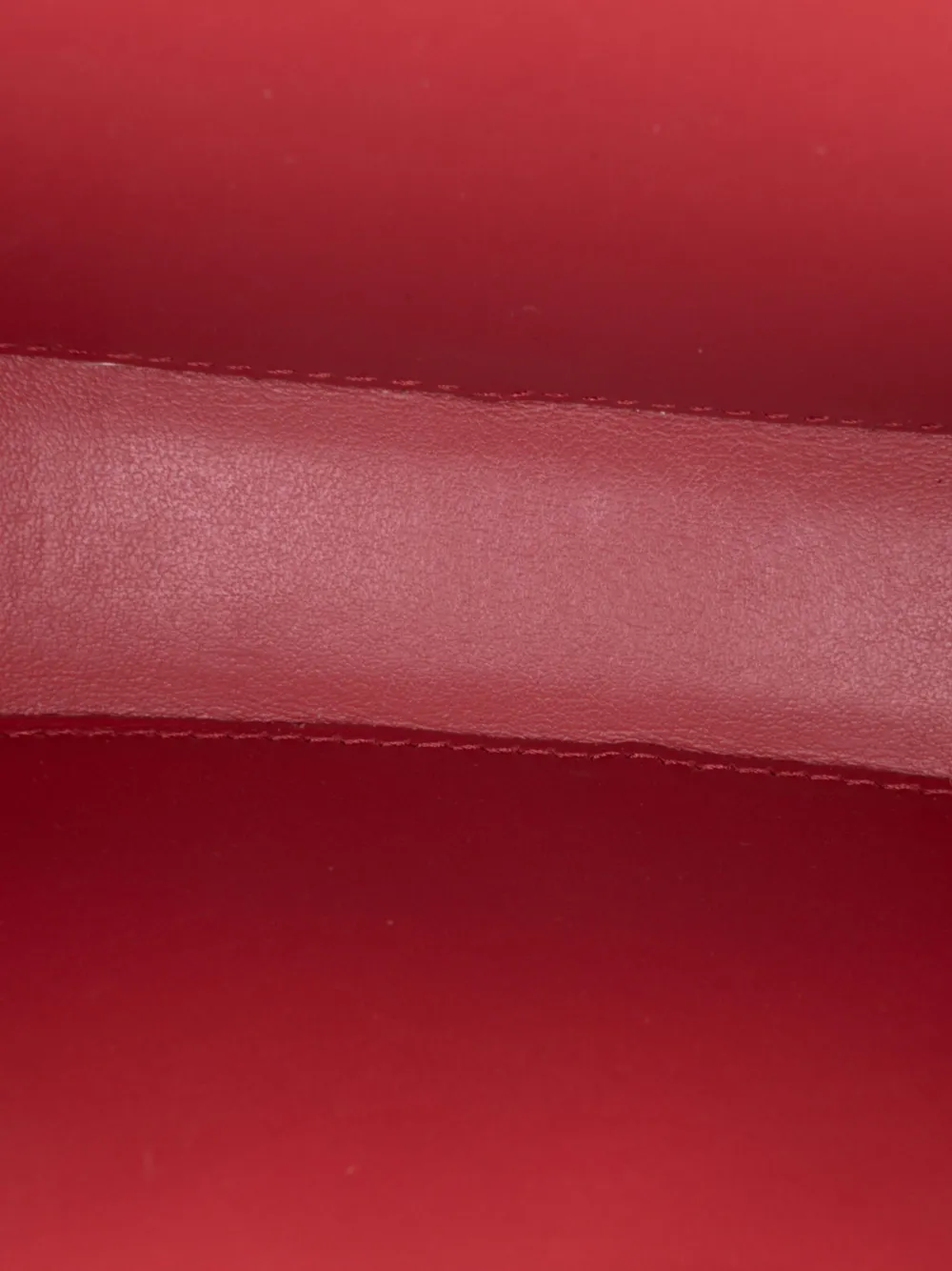 Pre-owned Celine 2022 Small Calfskin Cuir Triomphe Oval Crossbody Bag In Red