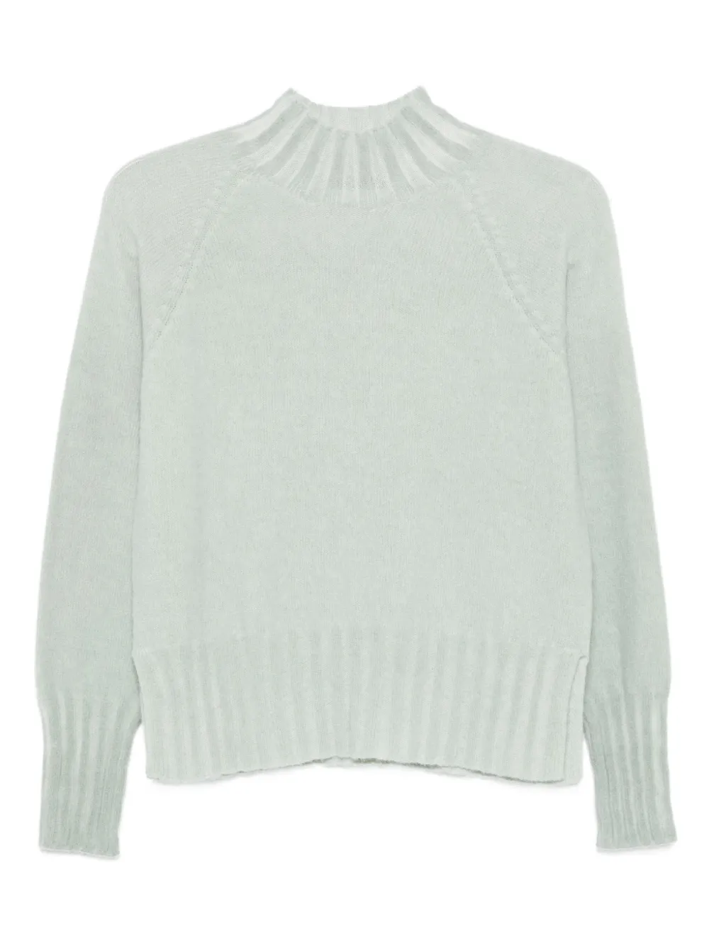 Arovescio High-neck Sweater In Blue