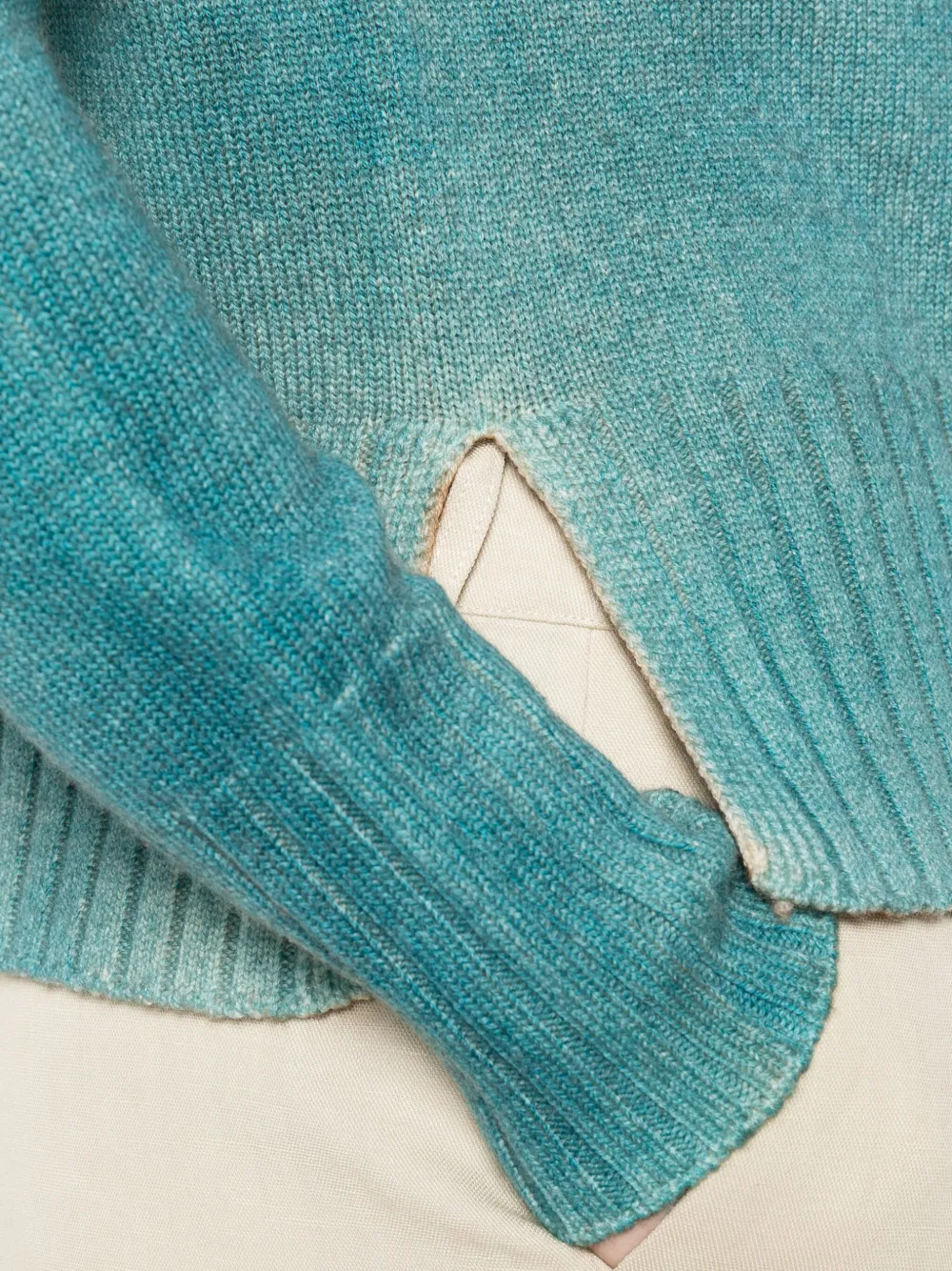 Arovescio High-neck Sweater In Blue