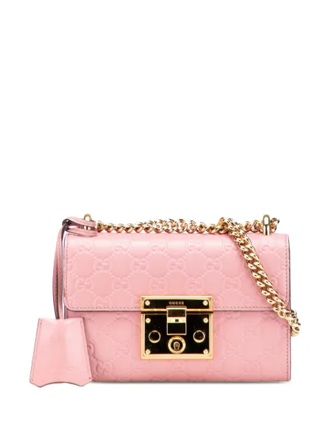Gucci Pre-Owned 2016-2025 Small Guccissima Padlock crossbody bag