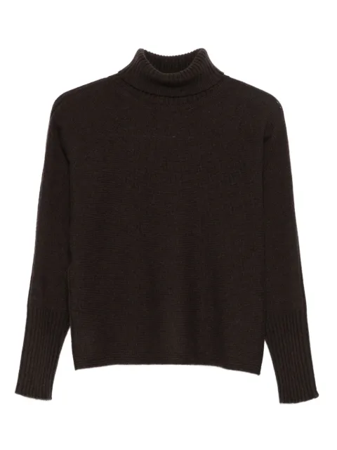 AROVESCIO turtleneck ribbed sweater