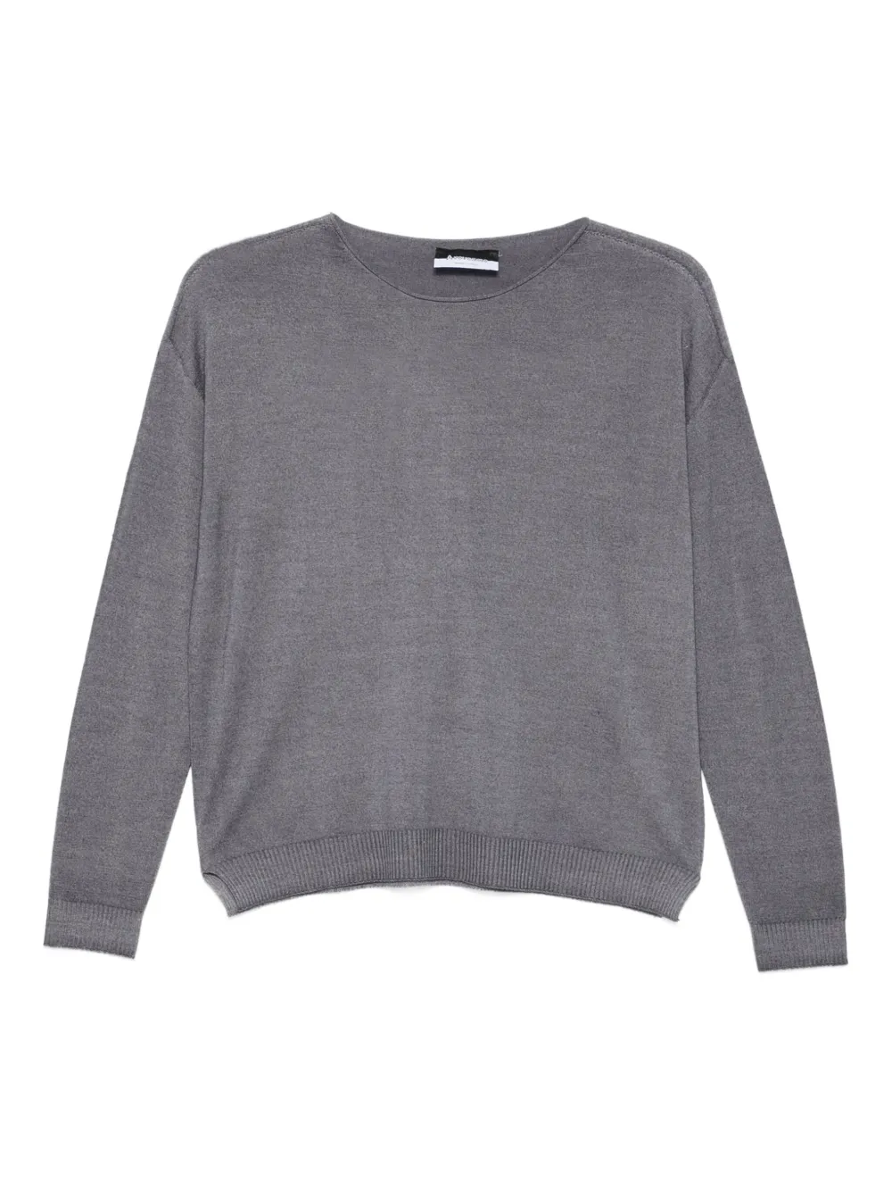 AROVESCIO boat-neck long-sleeve sweater | Grey | Image 1