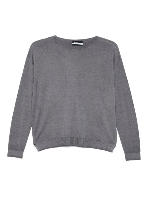 AROVESCIO boat-neck long-sleeve sweater