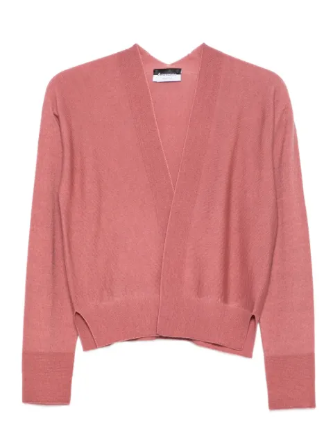 AROVESCIO side-split cropped cardigan