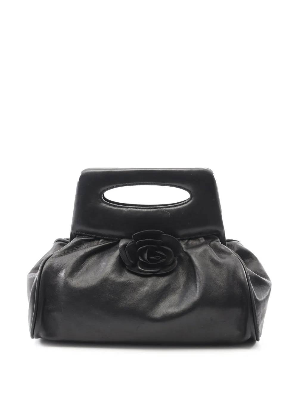 CHANEL Pre-Owned 2003-2004 カメリア ハンドバッグ - ブラック CHANEL Pre-Owned 2003-2004 カメリア ハンドバッグ - ブラック