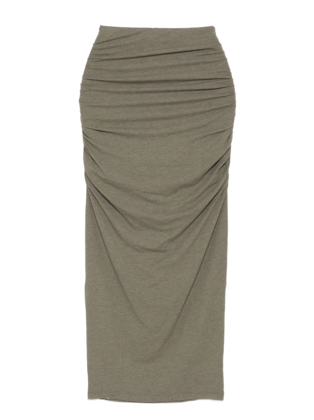 James Perse Midi-rok met ruches - Groen