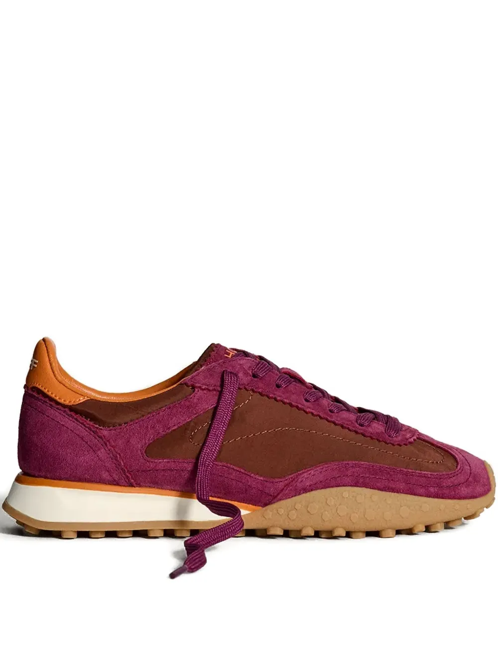 Hoff 35mm Bridge Mkii Suede Lace-up Sneakers In Burgundy