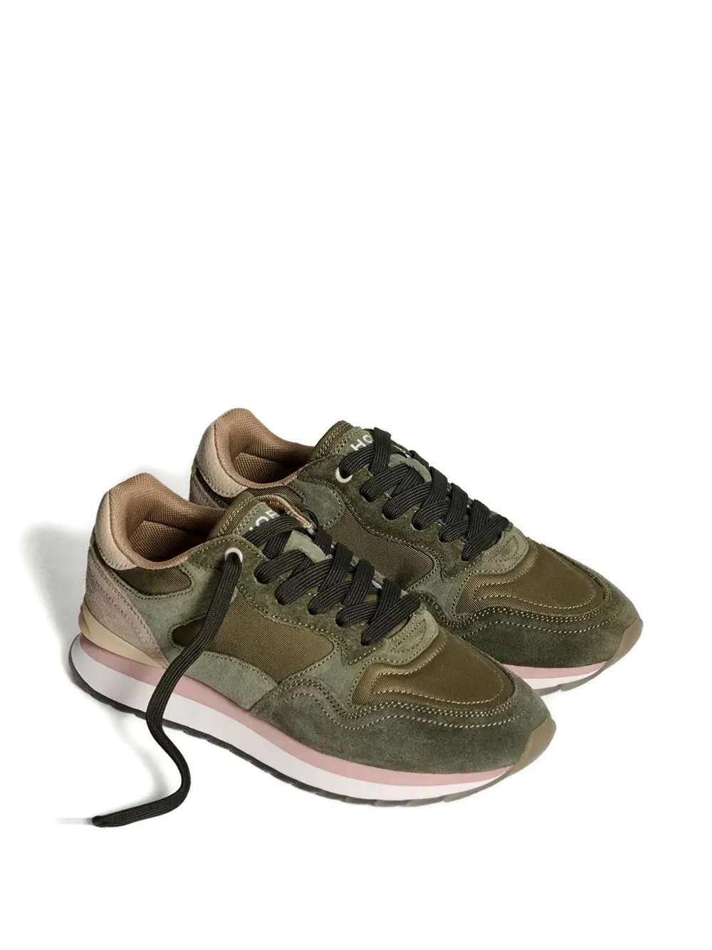 Hoff 30mm City Los Angeles panelled lace-up sneakers - Groen