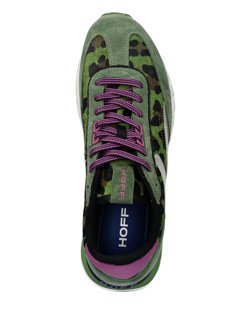 Hoff Sneakers met dierenprint Groen