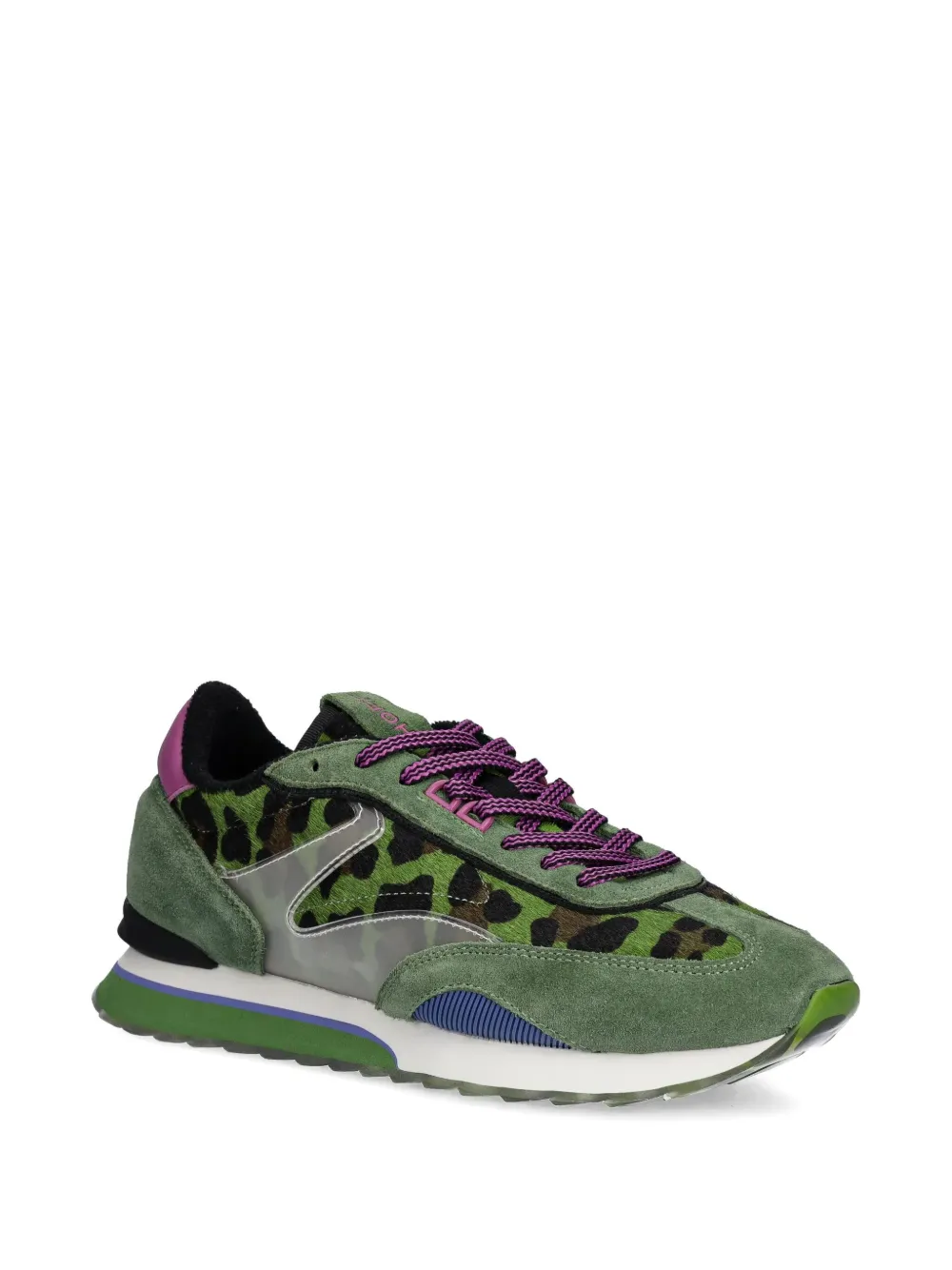Hoff animal print panelled sneakers - Groen