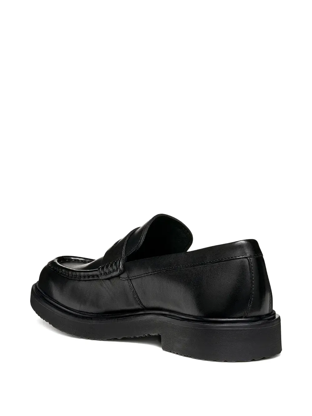 Geox Penny-slot Loafers In Black