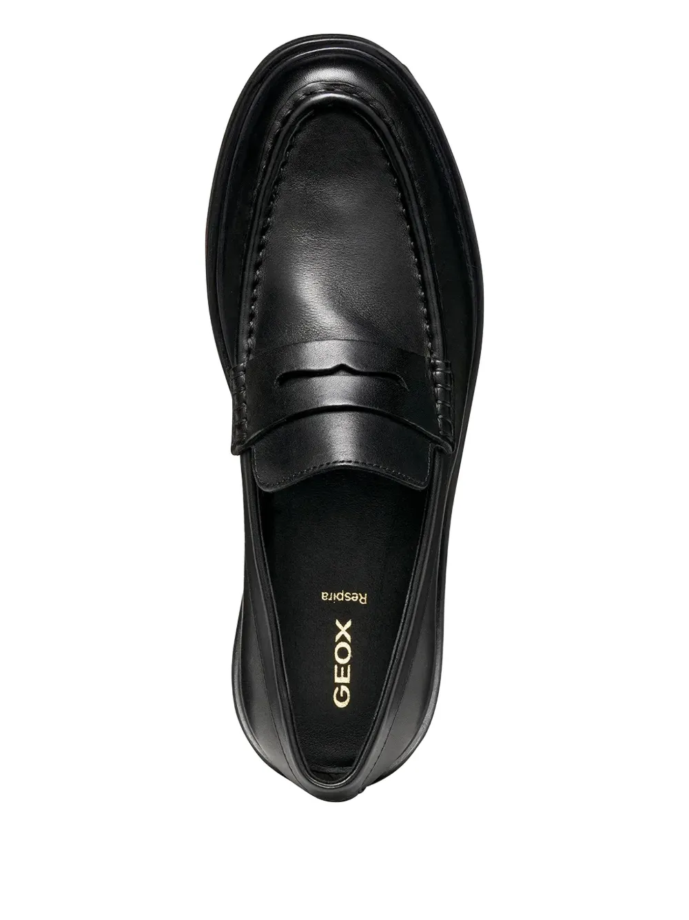 Geox Penny-slot Loafers In Black