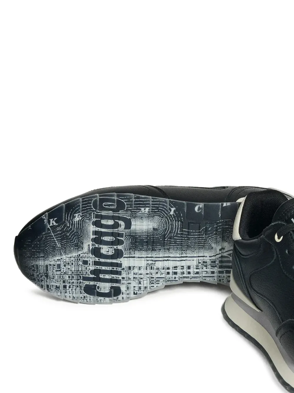  Hoff Panelled Lace-up Sneakers - Black 
