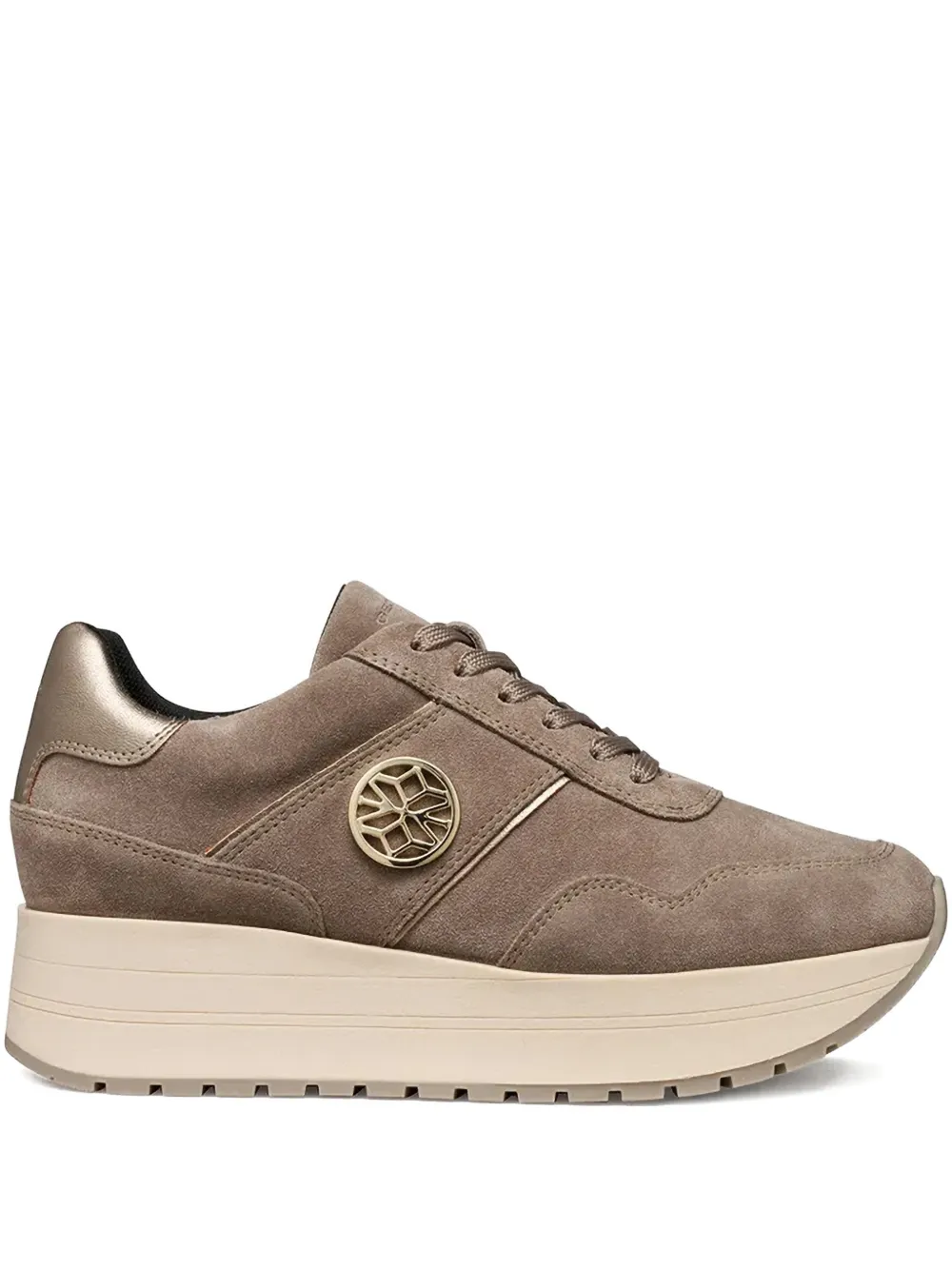 Geox Lace-up Sneakers In Brown