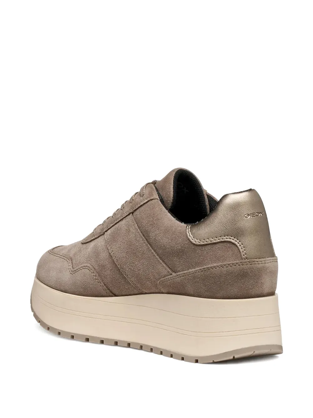 Geox Lace-up Sneakers In Brown