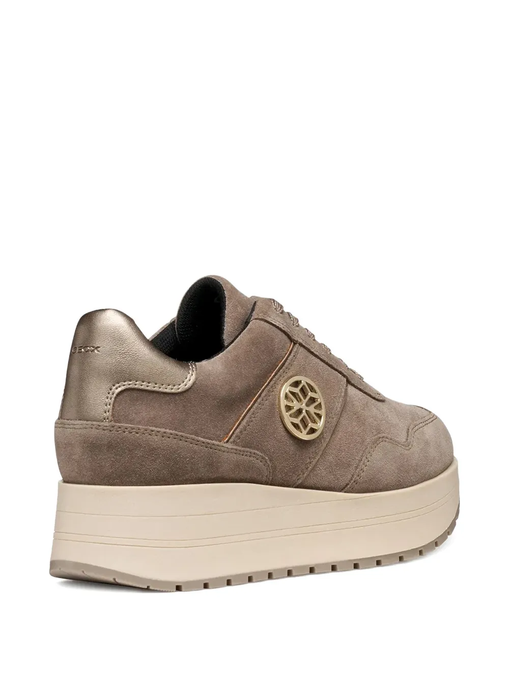 Geox Lace-up Sneakers In Brown