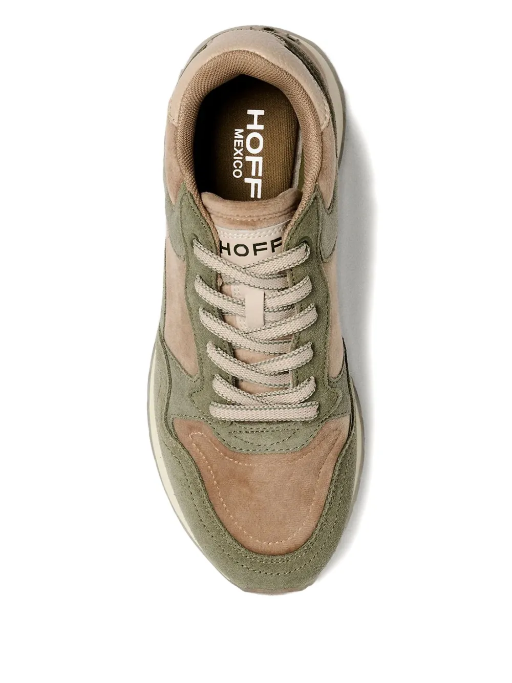 Hoff Panelled Lace-up Sneakers In Green