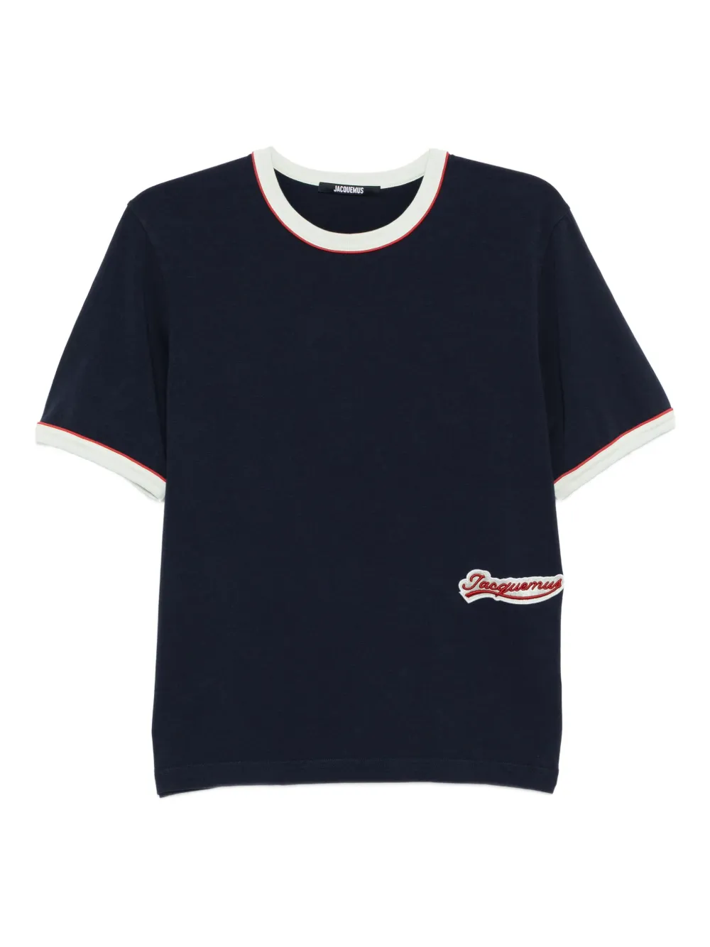 Jacquemus logo-embroidered T-shirt | Blue | Image 1