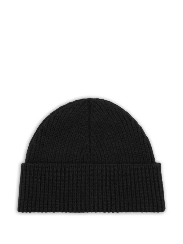 AMI Paris Ami De Coeur Wool Beanie | Black | FARFETCH