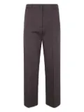 Liviana Conti pressed-crease trousers - Brown
