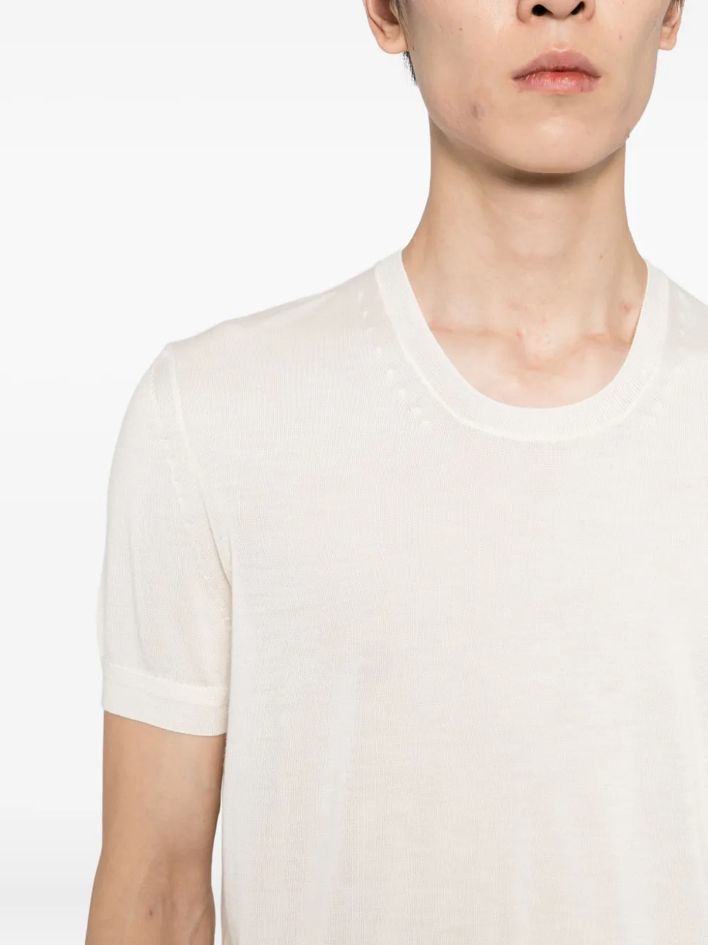 TOM FORD T-shirt met ronde hals Beige