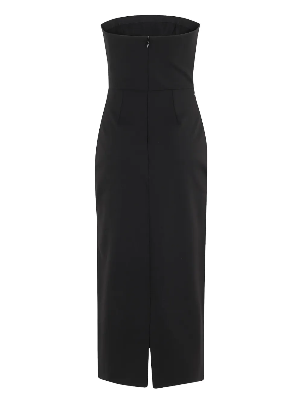 STAUD Brooke Dahlia Daydream midi-jurk - Zwart