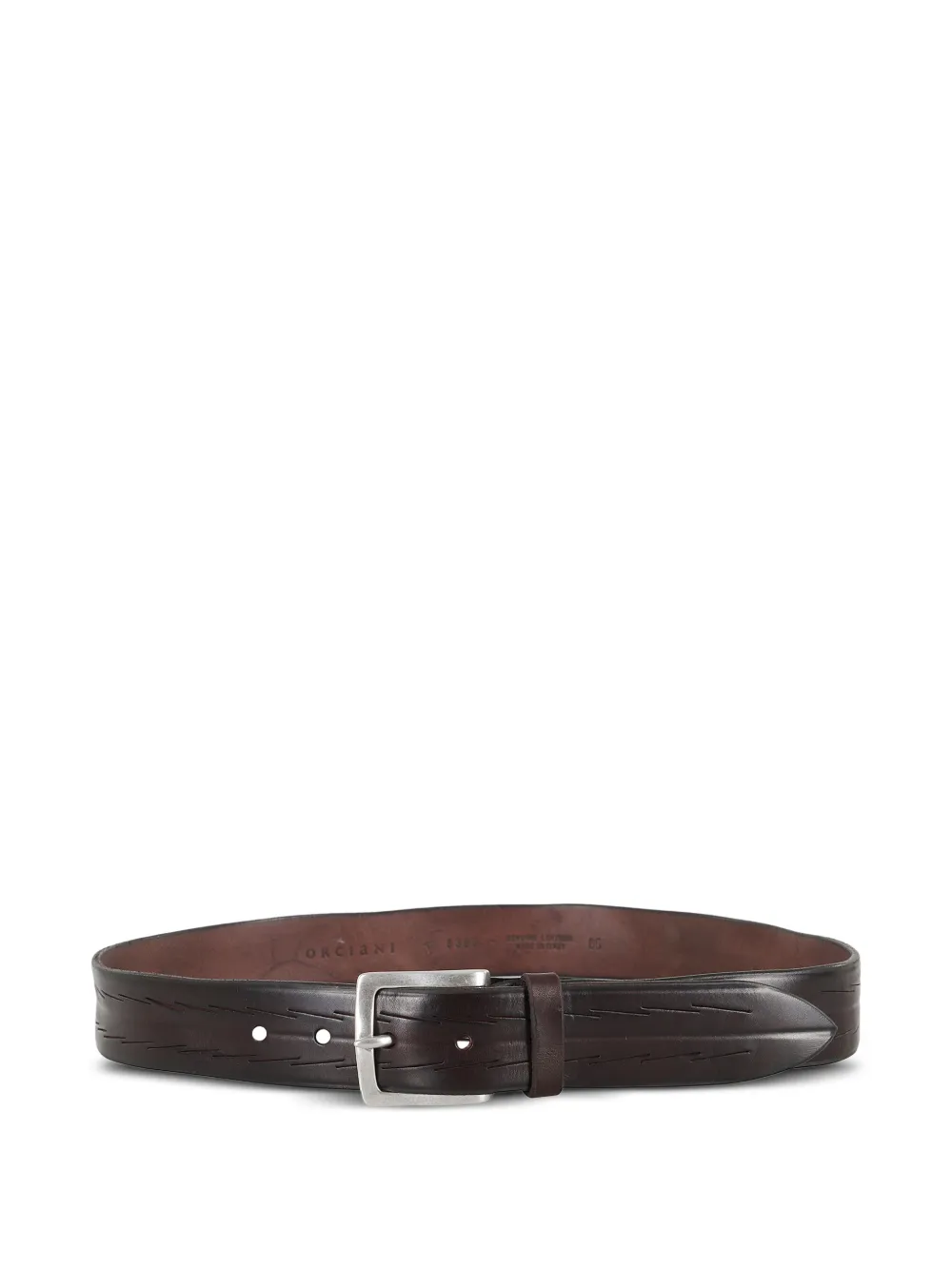 Orciani rectangular leather belt | Brown | Image 1