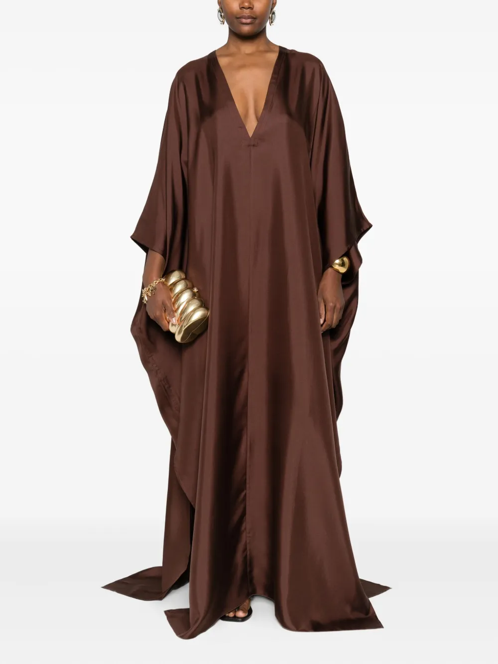 TOM FORD Zijden jurk - Bruin