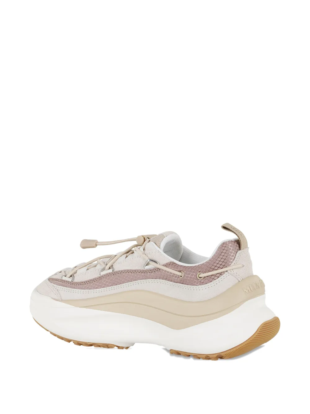 Moon Boot Chunky Sole Sneakers Featuring Mesh Panels In Neutral