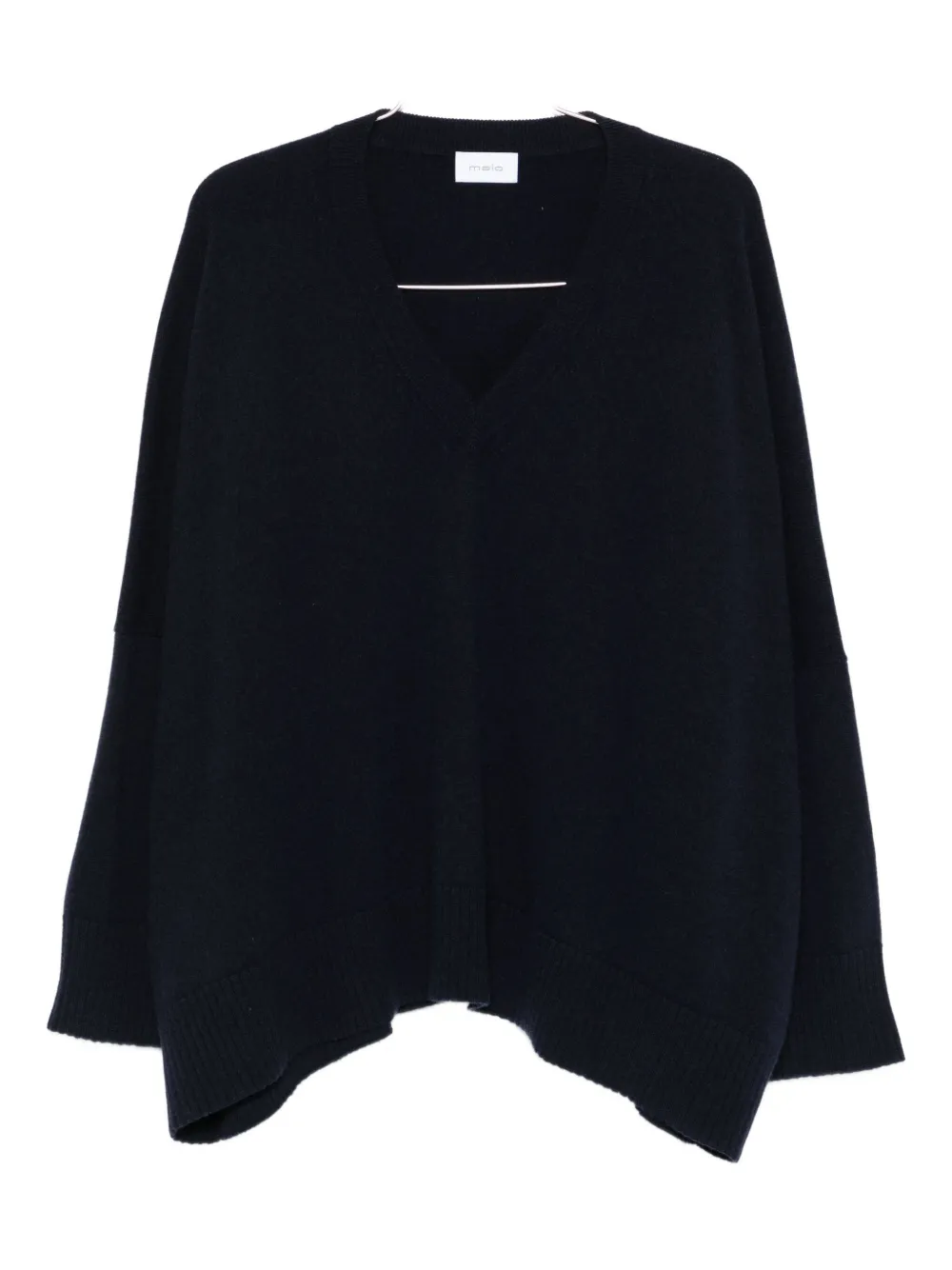 Malo V-neck Cashmere Sweater In Blue
