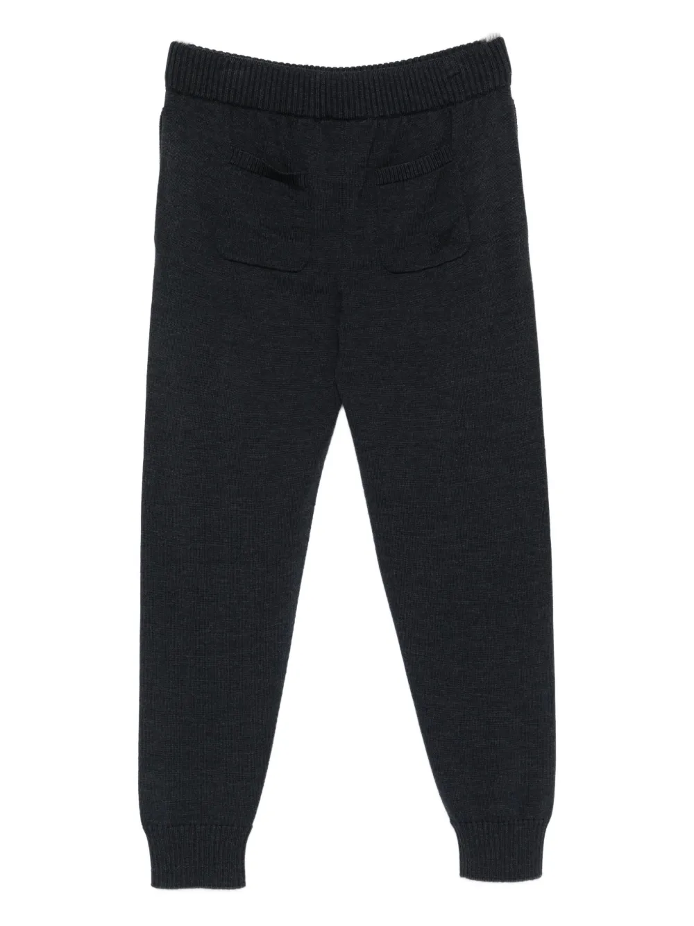 Drumohr ribbed-knit merino track pants - Grijs
