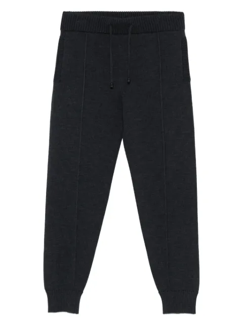 Drumohr ribbed-knit merino track pants