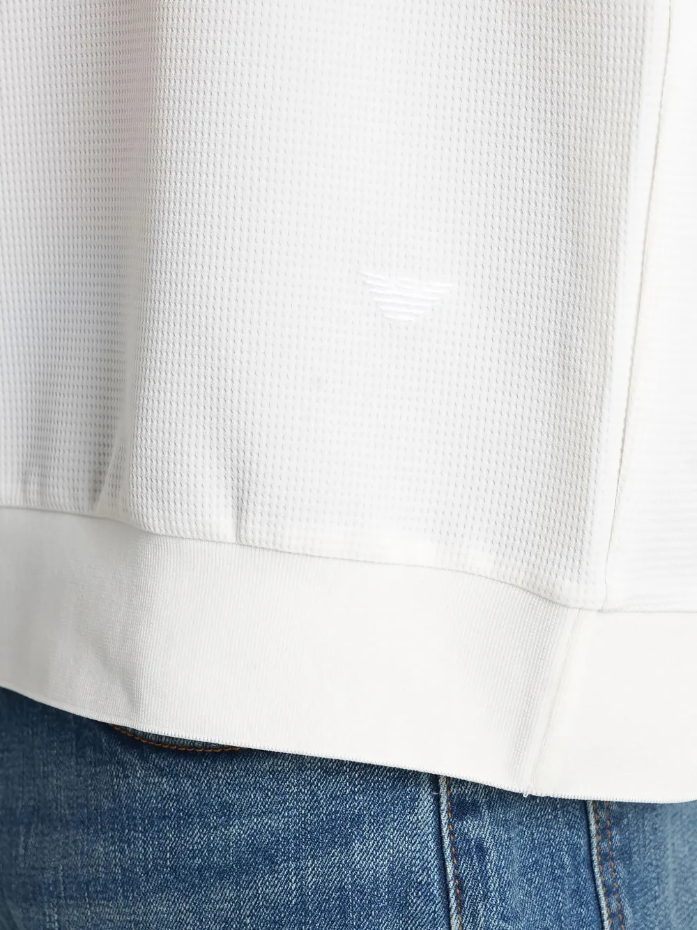 Emporio Armani Sweatshirt In White Polyester In White