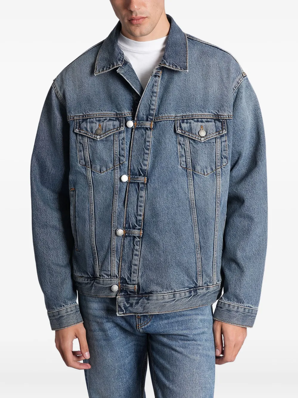 Haikure buttoned jacket | Blue | Image 1