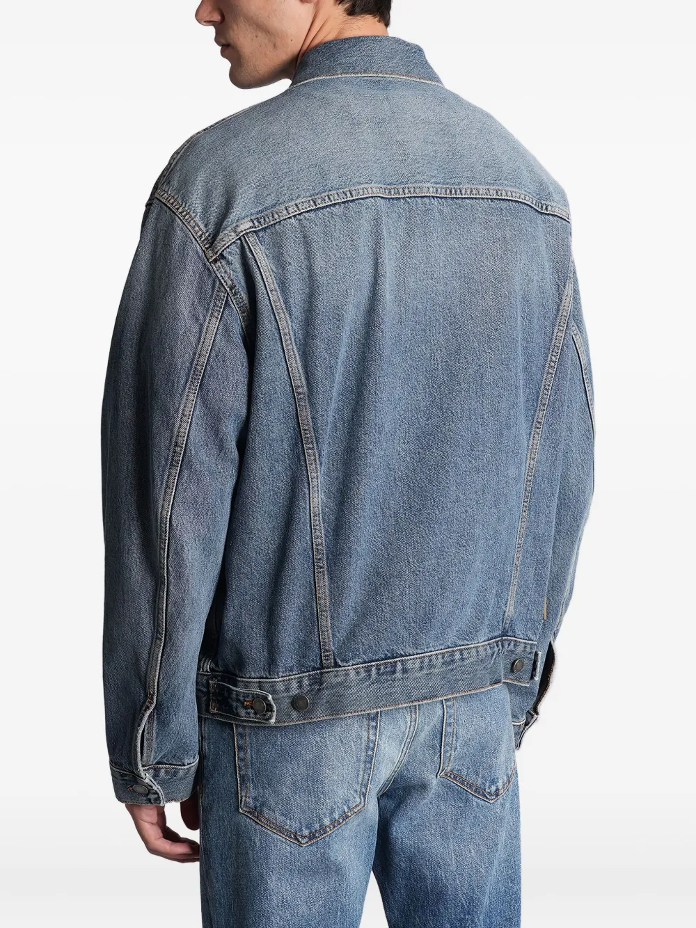 Haikure Jas met knopen Blauw