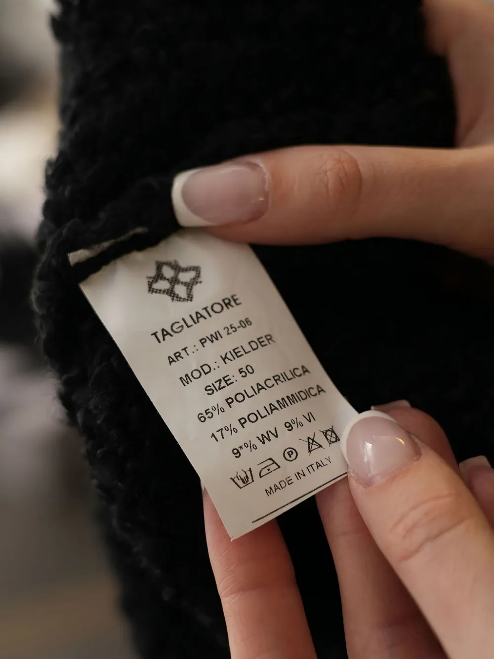 Tagliatore Wollen vest Zwart