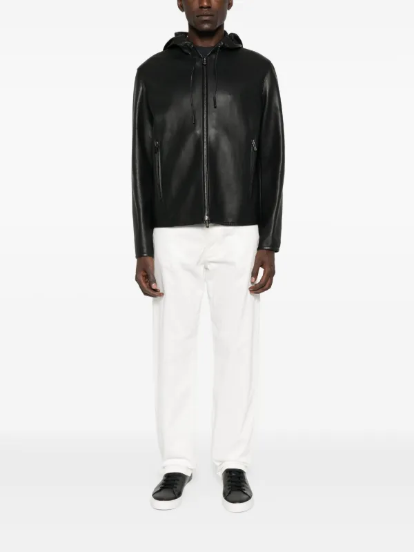 エンポリオアルマーニ　フーデット　ジャケット　黒　サイズ50（L-XL相当） エンポリオアルマーニ フーデット ジャケット 黒 サイズ50（L-XL