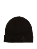 Tagliatore embroidered beanie - Brown